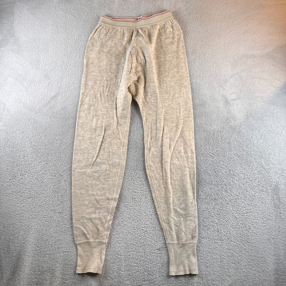 Vintage Duofold Style 62Z Two Layer Thermal Pants Mens XL Oatmeal Long John